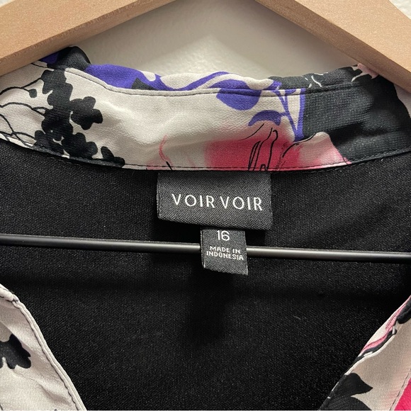 Black Dress with Floral Top - Picture 7 of 12